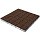 Тротуарная плитка Квадрат большой, 60 мм, коричневый, бассировка