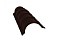 Планка конька полукруглого 0,5 GreenCoat Pural Matt RR 887 шоколадно-коричневый (RAL 8017 шоколад)