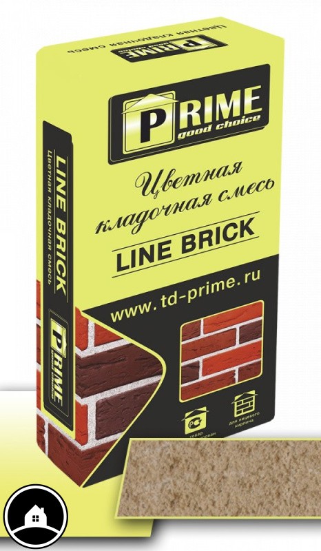 Цветная кладочная смесь Prime Line Brick Wasser, 25 кг, бежевая
