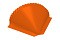 Заглушка малая конусная PE RAL 2004 оранжевый