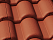 Цементно-песчаная черепица рядовая, Таунус, Красный, Braas