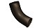 Колено стока Grand Line 100 мм RR 32 темно-коричневый