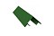 Планка угла внешнего составная верхняя 0,45 PE с пленкой RAL 6002 лиственно-зеленый
