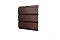 Софит металлический центральная перфорация 0,5 GreenCoat Pural Matt с пленкой RR 887 шоколадно-коричневый (RAL 8017 шоколад)