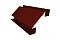 Угол внутренний сложный 75мм 0,45 PE с пленкой RAL 3009 оксидно-красный