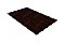 Металлочерепица квадро профи Grand Line 0,5 GreenCoat Pural RR 32 темно-коричневый (RAL 8019 серо-коричневый)