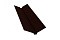 Планка ендовы верхней 115х30х115 0,5 Quarzit с пленкой RR 32 темно-коричневый
