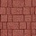 Тротуарная плитка Старый город, 60 мм, красный, бассировка