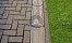 Тротуарная плитка Прямоугольник Лайн, 40 мм, серый, гладкая