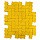 Тротуарная плитка BRAER Волна, Желтый, h=70 мм
