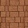 Тротуарная плитка Старый город, 60 мм, оранжевый, бассировка