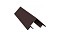 Планка угла внешнего составная верхняя 0,5 Quarzit с пленкой RAL 8017 шоколад