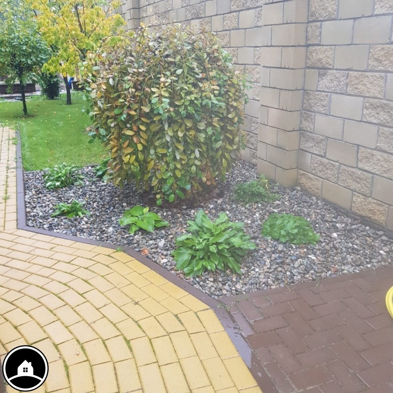 Тротуарная плитка Прямоугольник Лайн, 40 мм, жёлтый, гладкая