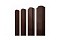 Штакетник Прямоугольный фигурный 0,45 PE-Double RAL 8017 шоколад (2,0м)