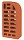 Облицовочный кирпич Голицынский фасонный ФЛ-12 Красный гладкий 1НФ