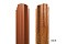 Штакетник П-образный А фигурный 0,5 GreenCoat Pural Matt RR 23 темно-серый (RAL 7024 мокрый асфальт)