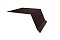 Планка капельник100х55 0,5 GreenCoat Pural с пленкой RR 887 шоколадно-коричневый (RAL 8017 шоколад)