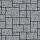 Тротуарная плитка Инсбрук Альпен, 60 мм, серый, бассировка
