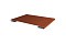 Планка стыковочная 0,5 Satin с пленкой RAL 8004 терракота