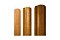 Штакетник М-образный А фигурный 0,45 Print Twincolor РФ Golden Wood