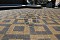Тротуарная плитка Квадрат малый, 60 мм, коричневый, бассировка