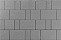 Тротуарная плитка 342 МЗ Новый Город 40 мм Серый