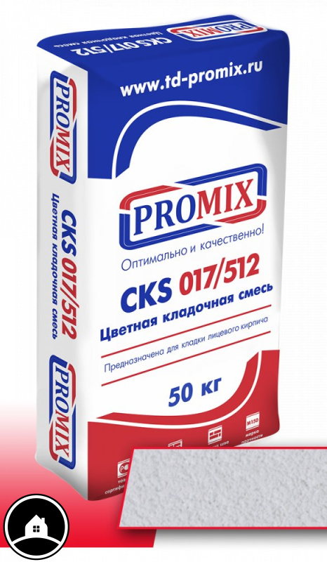 Цветная кладочная смесь Promix CKS 017, 50 кг, белая