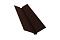 Планка ендовы верхней 115х30х115 0,5 GreenCoat Pural Matt RR 887 шоколадно-коричневый (RAL 8017 шоколад)