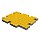 Тротуарная плитка BRAER Волна, Желтый, h=60 мм