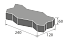 Плитка волна "Стандарт" 120x240х60 мм